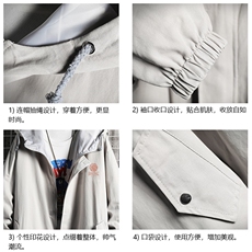 JK41237-P85纯棉连帽夹克男士大码工装夹克男网格，男装夹克，电商A040A