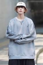 ！秋季上衣男圆领卫衣男装港风长袖t恤男外套男W103-P33，男装卫衣，星座815-2