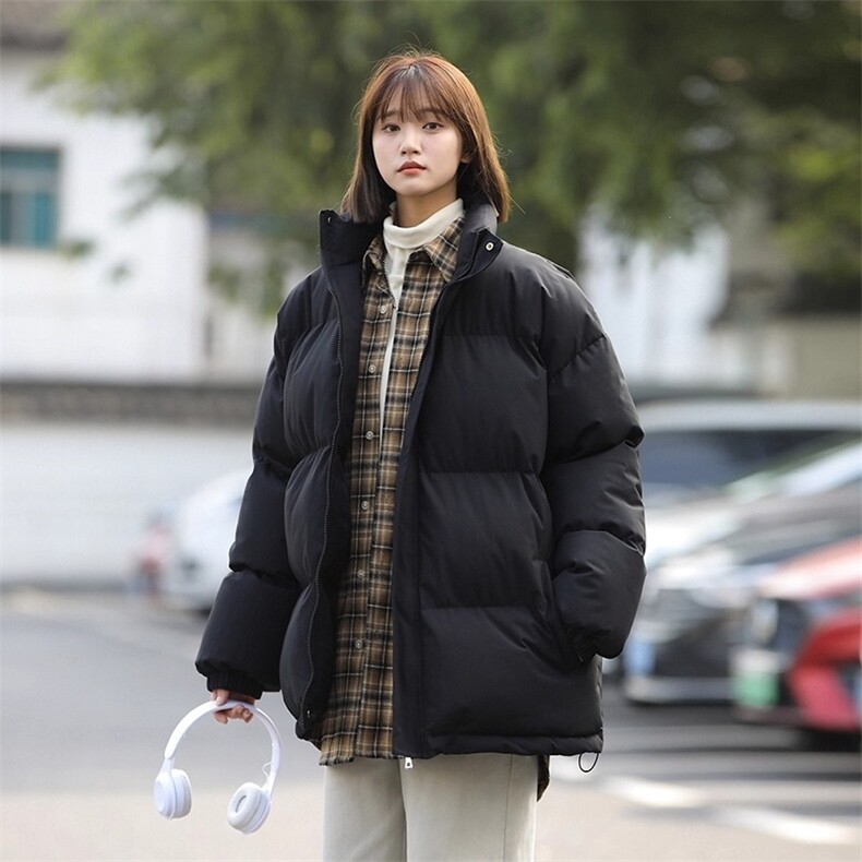 中性风棉衣棉服2025秋冬新款男女日系面包服宽松立领短款外套潮，女装棉衣/棉服，星座1210-1