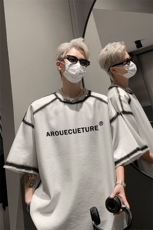 男装丝光棉喷漆短袖T恤2025夏印花五分袖体恤XZ514-2-2024109-P63，男装T恤，星座514-2(原B239)