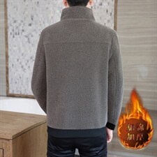 秋冬精品立领毛呢大衣短款刺绣商务休闲夹克外套男A08P140控228，男装毛呢大衣，电商B226