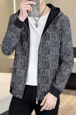 抖音春秋新款男士连帽休闲百搭夹克外套上衣男A106P85，男装夹克，电商B226