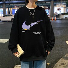 S6259-P28秋季圆领卫衣男大码韩版宽松长袖外套，男装卫衣，电商A040