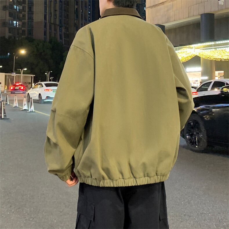美式复古翻领外套男士秋季新款休闲高端行政夹克JK02560-P85,男装夹克,星座308B-2