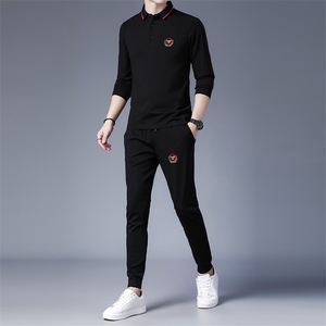 ANT8038钱塘2020-3秋季时尚修身男士套装休闲运动两件套货稳P117图片