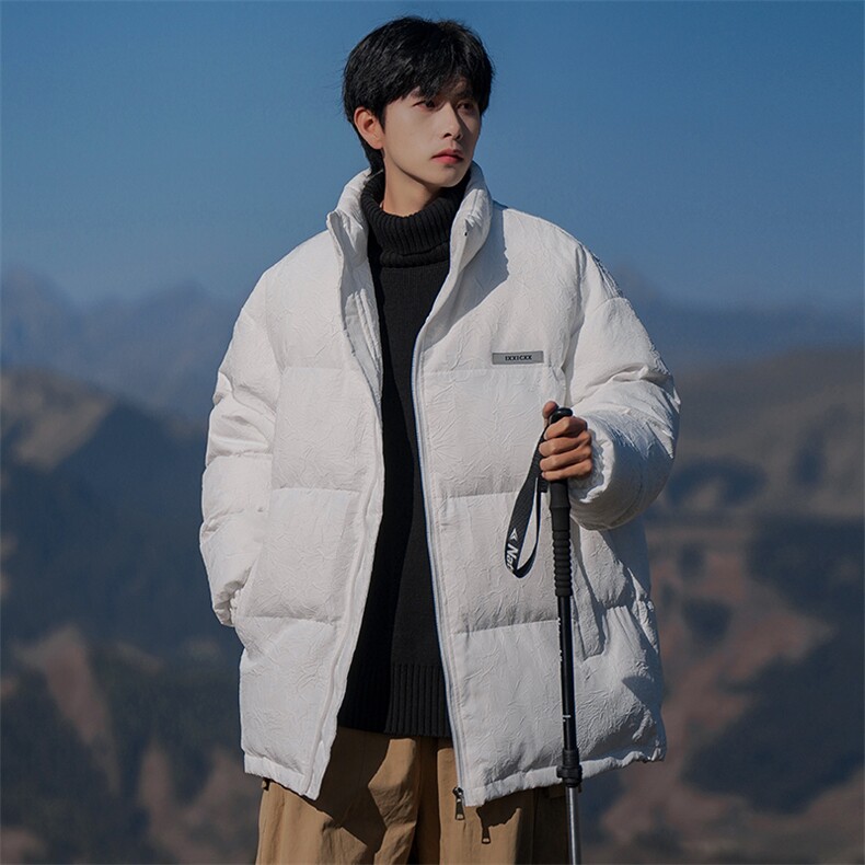 新港风休闲立领棉服男棉袄oversize保暖棉衣外套A068-JCM20-TP120图片