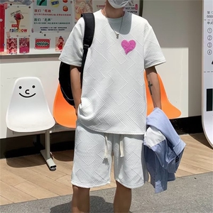 新款~夏季短袖套装男士休闲个性套装图片