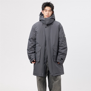 自家图有视频 中长款棉服连帽登山情侣聚热保暖工装棉衣M2573p110图片