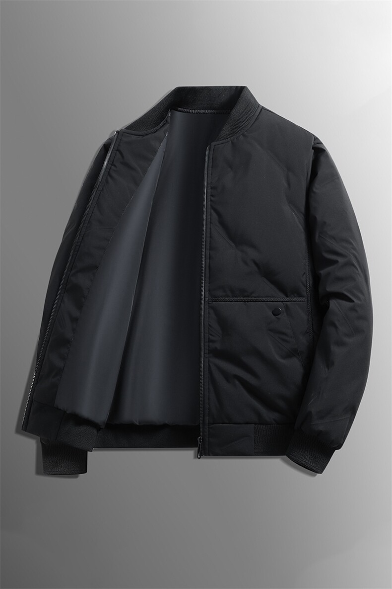 立领棉服男士2025新款秋冬季加厚休闲短款棒球服鸭绒夹克外套男潮,男装夹克,电商B212（原钱塘6029）