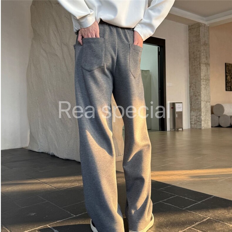 网图l【老妹儿】高腰圆弧弯刀休闲卫裤男特P45,男装休闲裤,电商D205