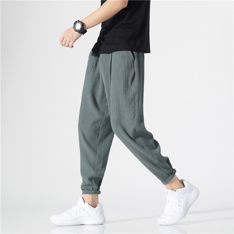 3春夏休闲冰丝裤男潮流时尚休闲男裤九分裤A210-K311-P30,男装休闲裤,星座210-3