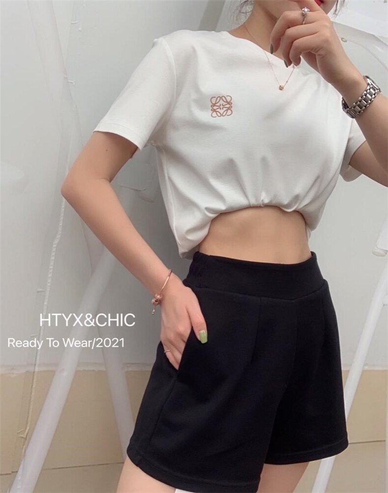 夏季新款T恤短裤，女装T恤，HTYX(6F)