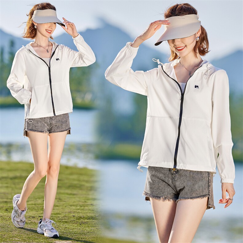 防晒衣女2024新款夏季户外薄款透气今年流行爆款上衣防晒服短外套，女装防晒衣，以桐