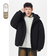 2025冬季新款港风无影墙大码90%白鸭绒羽绒服M-4X2535-特P249，男装羽绒服，电商A022