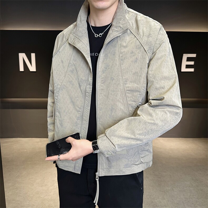 2025新款秋季夹克外套男潮流休闲百搭C317-J7705-P125,男装夹克,电商C317