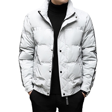 羽绒服男冬季中年男士休闲立领防寒服爸爸冬装上衣BJY08190-P170，男装羽绒服，电商B212（原钱塘6029）