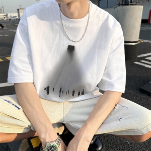 240g美式重磅短袖T恤FSDX291M-5XL特批25无差价控48