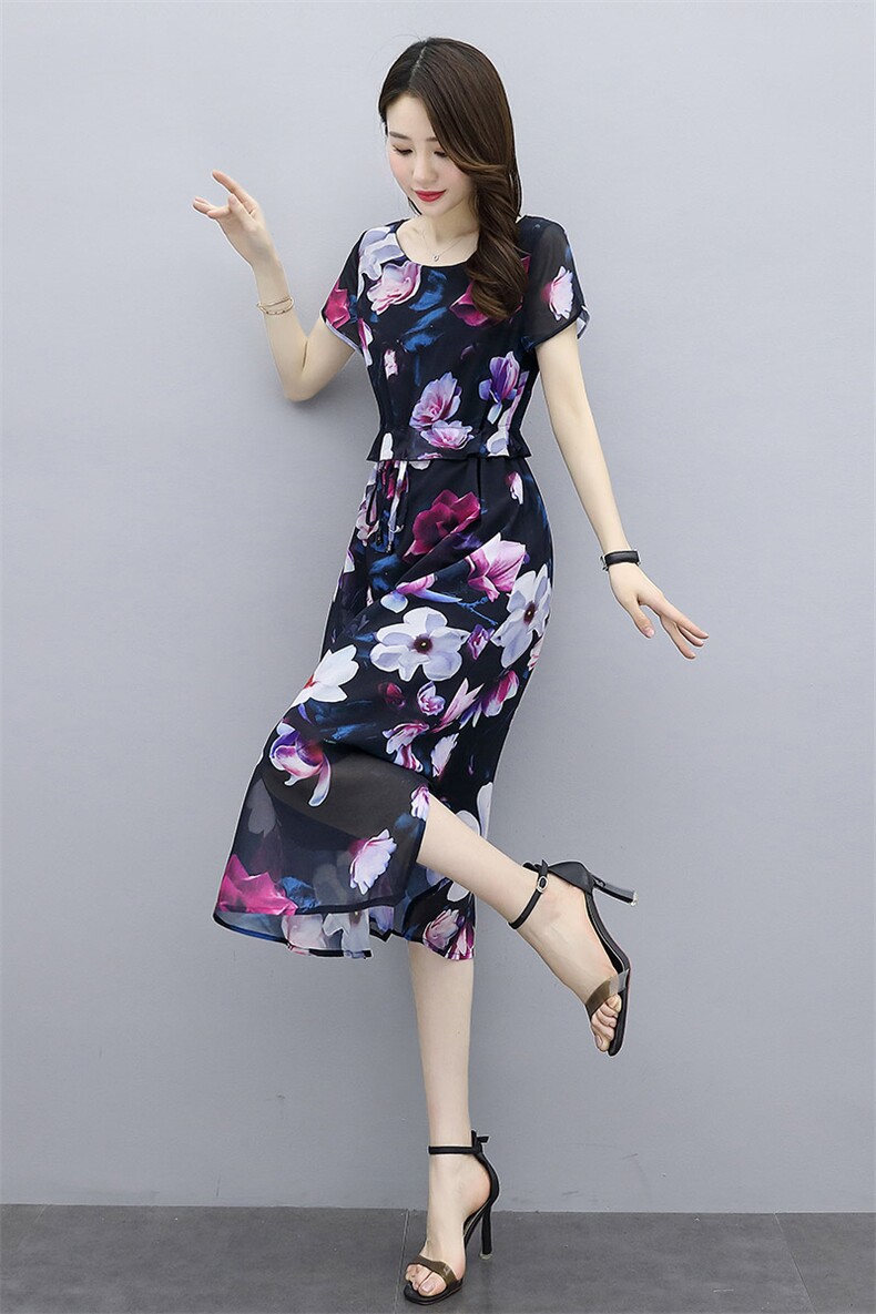 两件套个性宽松百搭减龄连衣裙2021年夏季通勤,女装连衣裙,阿菲诺依