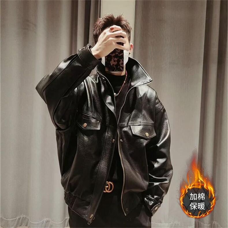现货不缺货加棉加厚宽松皮衣工装夹克1209-1-JK13J-P108网图，男装皮衣，星座1209-1