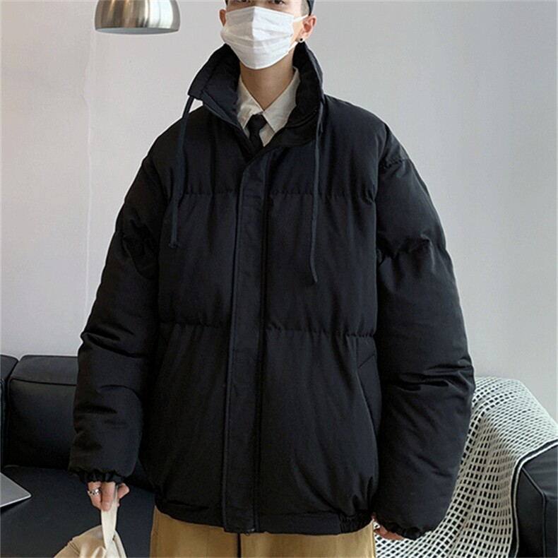 冬季ins立领加厚工装服百搭保暖衣宽松男袄外套W2205-P80,男装棉衣,星座512-4