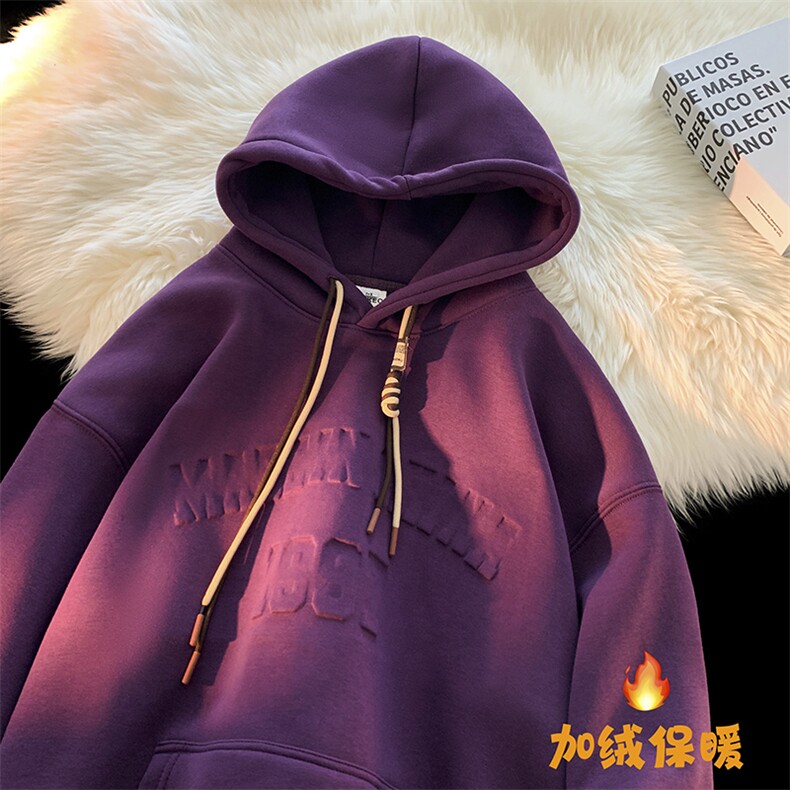 24秋冬新款宽松钢印连帽加绒卫衣 YT04 P65 控89图片