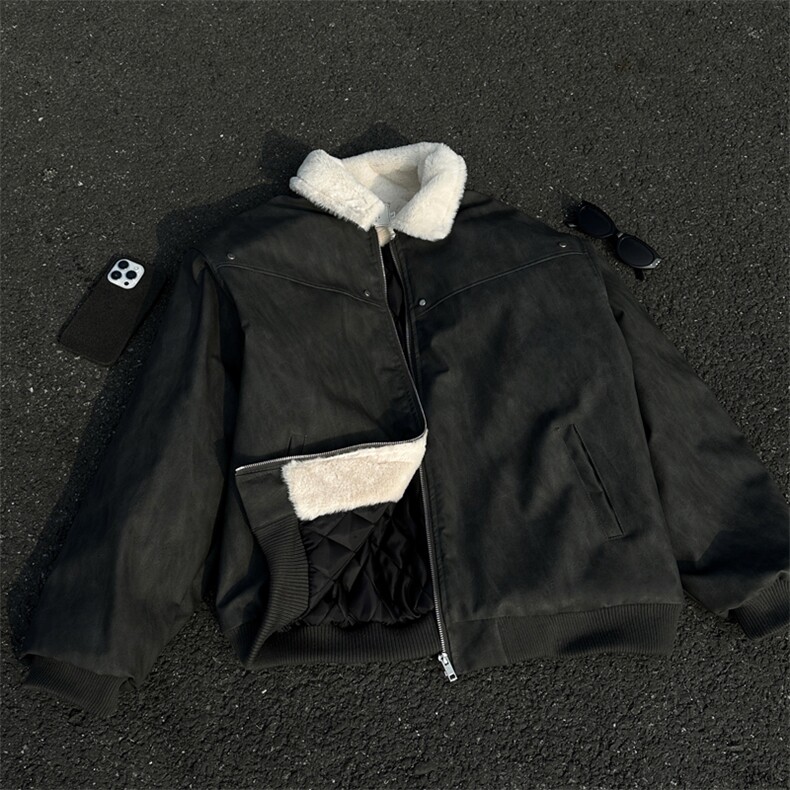 W8217P130控178高品质扎染皮毛棉服,男装棉衣,电商B205