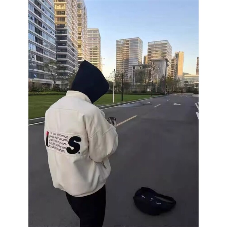秋冬新款三宅飞行夹克男女高街vibe外套cleanfit风格潮,男装夹克,星座506A