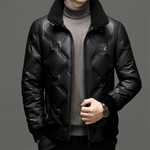 羽绒服男士新款秋冬季宽松休闲中青年保暖立领外套FF2806-P265
