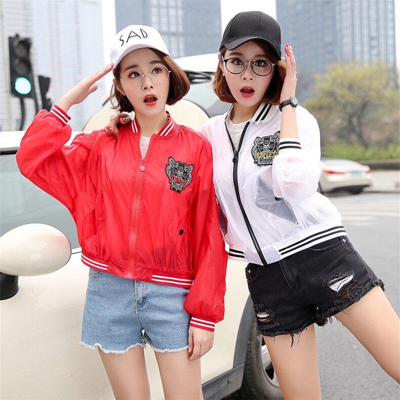 韩版虎头简约短款薄款百搭2020年夏季潮流防晒衣，女装防晒衣，香香