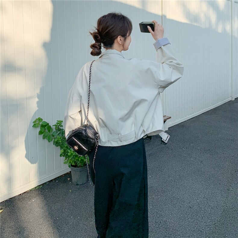 2026春装新款拼接条纹小清新学院风夹克外套2D045-P165-K268,女装短外套,2D045