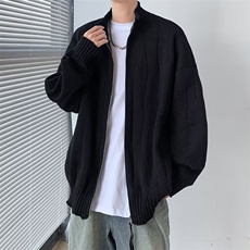 高质量针织开衫男士韩版潮流宽松百搭帅2024冬季ins毛衣MZ636-P66，男装针织衫/毛衣，星座412-2