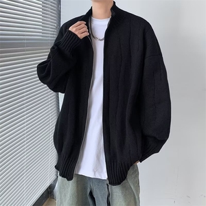高质量针织开衫男士韩版潮流宽松百搭帅2024冬季ins毛衣MZ636-P66图片