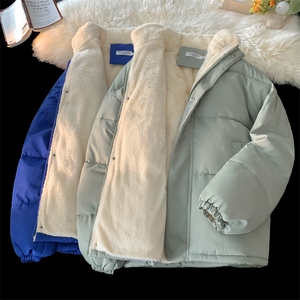 【量大有差】白板纯色加绒加厚棉衣棉袄棉服面包服外套 3364-P60图片