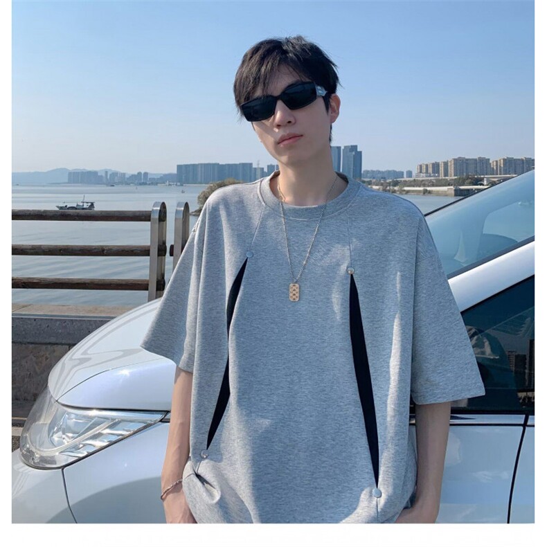 夏季潮流半袖t恤男女韩版圆领百搭休闲宽松短袖上衣情侣,男装T恤,四季星座505