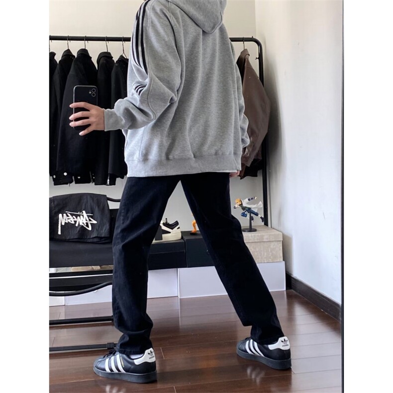 【有货】N083HH-特P32黑色牛仔裤男款秋冬美式高街cleanfit裤子,男装牛仔裤,星座1007（原301D）