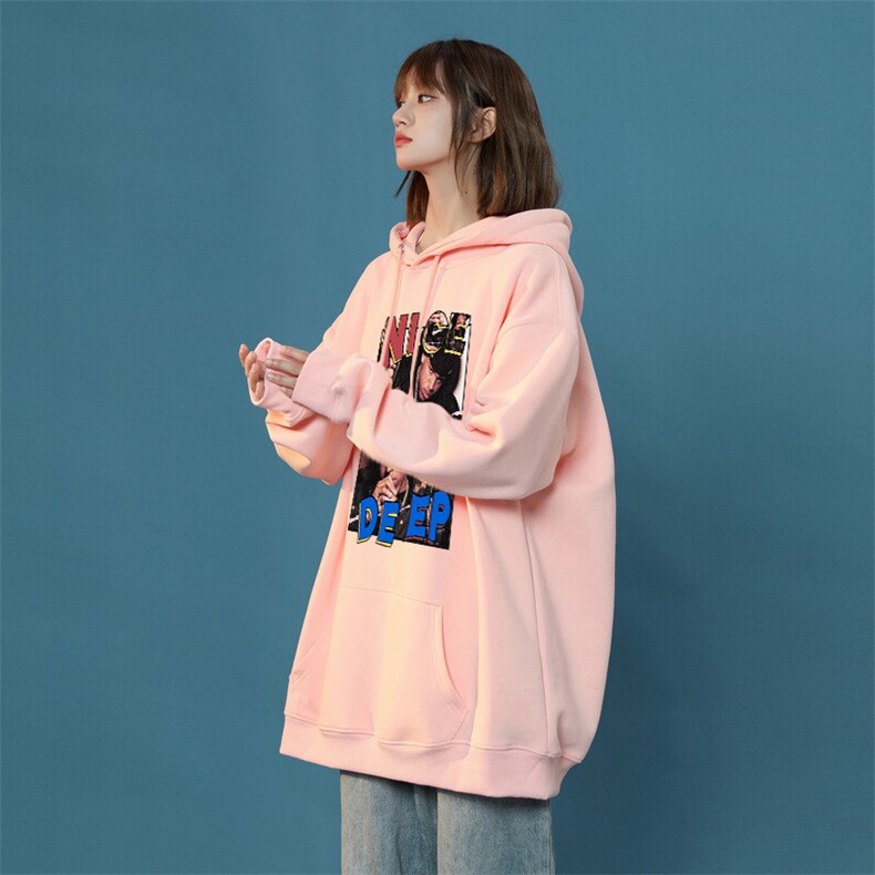说唱歌手印花LOGO男女情侣潮牌连帽卫衣,男装卫衣,星座310A-4