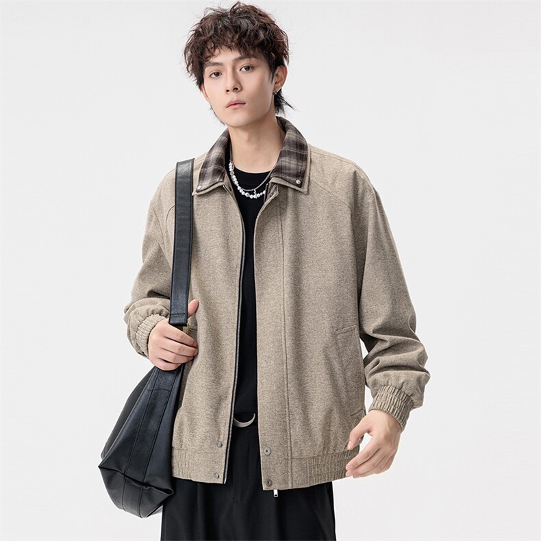 美式大码休闲夹克外套 8571-P75控159大码元图片