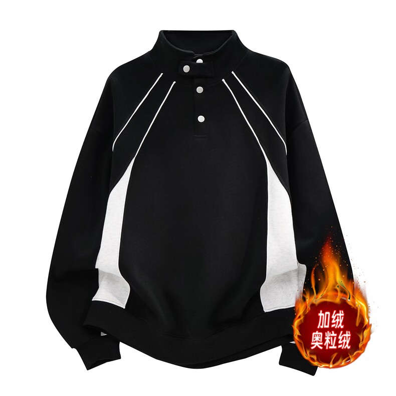 加绒奥粒绒重磅boxy500克直播品质短宽外套男 RH5346JR-P65图片
