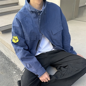 蛇年限定短款工装外套男春秋哈灵顿美式复古立领cleanfit飞行夹克图片