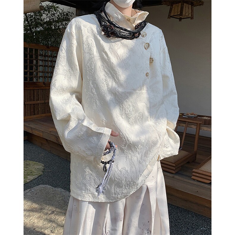 24夏季提花新中式贵气感衬衫CS53-P78图片