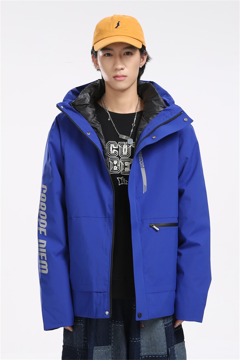S-6XL90%白鸭绒以情侣冬季新款三合一户外羽绒服XZ109-P238,男装羽绒服,星座109