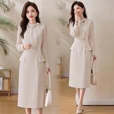 2026春季新款简约时尚休闲女装连衣裙，女装连衣裙，美沁