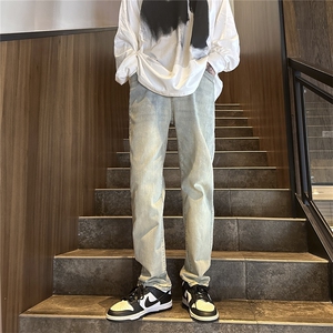 k1040-p48-限价68 S-3XL微弹显瘦显高港风小脚修身ins牛仔裤图片