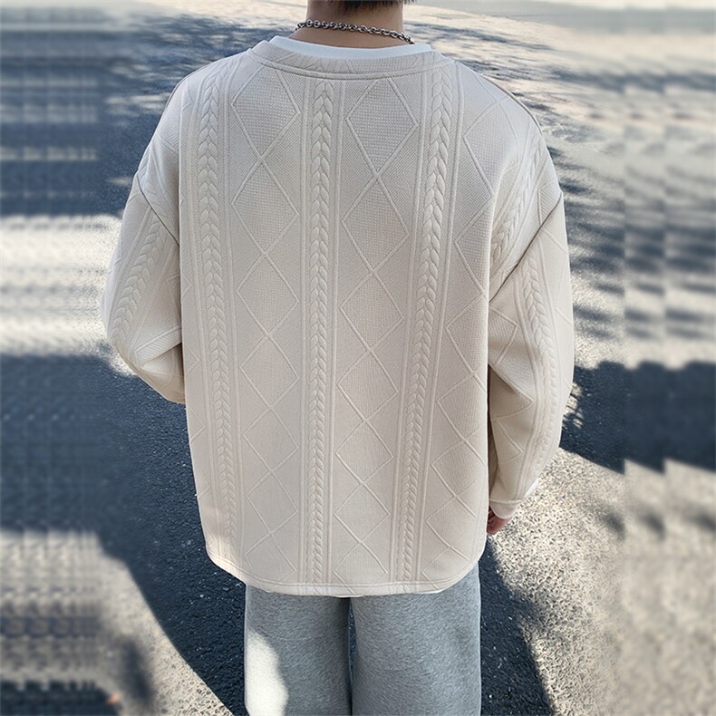 潮流宽松假两件卫衣潮牌休闲上衣A161-MT-2601-P45,男装卫衣,电商A161