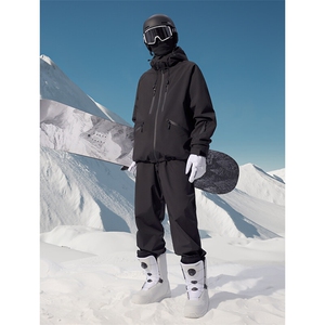 防水防风加厚保暖滑雪服男女户外机能大码中性风套装 TZ360-P285图片