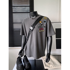 XZ809A/LL06/P25/控38240克圆领肌理感印花短袖T恤，男装T恤，星座809A(原222-1)