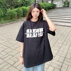 万针全刺绣工艺抖音得物高品质260克重磅纯棉双纱美式高街短袖T恤，男装T恤，电商A486