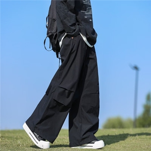痞帅潮流夏秋休闲裤男款宽松潮流百搭运动直筒长裤子K5522-P38图片