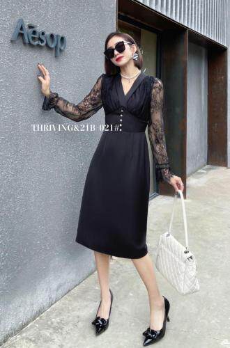 蕾丝袖连衣裙，女装连衣裙，斯瑞威