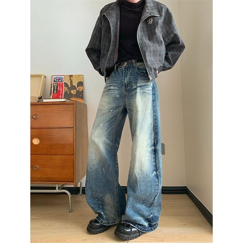 宽松牛仔裤男长裤A114-P50,男装牛仔裤,电商D312